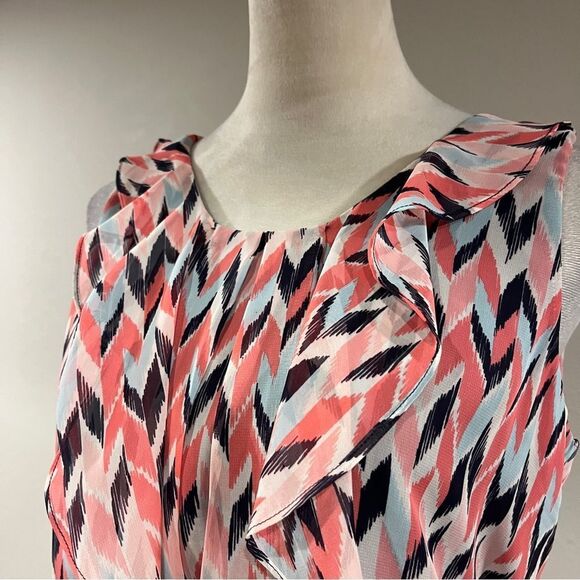 Iz Byer Pink and Black Chevron Mini Dress - Picture 2 of 15